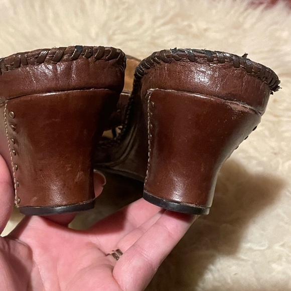 Clarks leather thong sandals - Picture 5 of 7